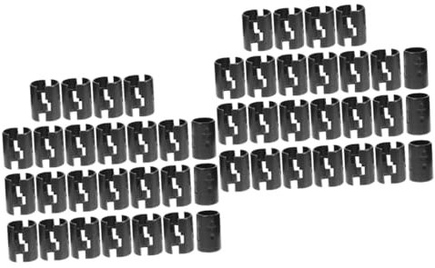 Gadpiparty 2 Sätze Regalklemme Aus Draht Maschendrahtzaunbeschläge Drahtregale Regalverriegelungsclips Drahtregal-verschlussclips Befestigungsclip Clips Zur Befestigung Pp Black 25 Paare * 2