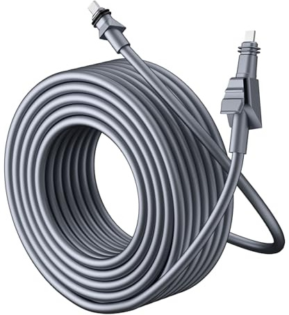 ZASCHMOY Câble de Remplacement Satellite Rectangulaire, Câble de Remplacement 50FT/46M pour Satellite Rectangulaire Plat Haute Performance, Facile à Installer