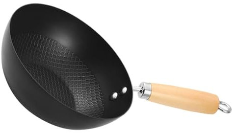 Alipis Padella Antiaderente Wok Piccolo in Ferro Per Fornelli Gas Accessori Per Pentole Padella Da Cucina Forniture Per Cucina