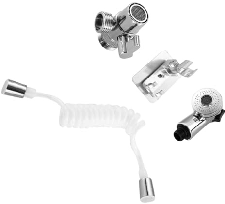 NUOBESTY Faucet Shower Set Sink Hose Sprayer Handheld Shower Head for Bathroom Pressurized Spray Nozzle for Washbasin