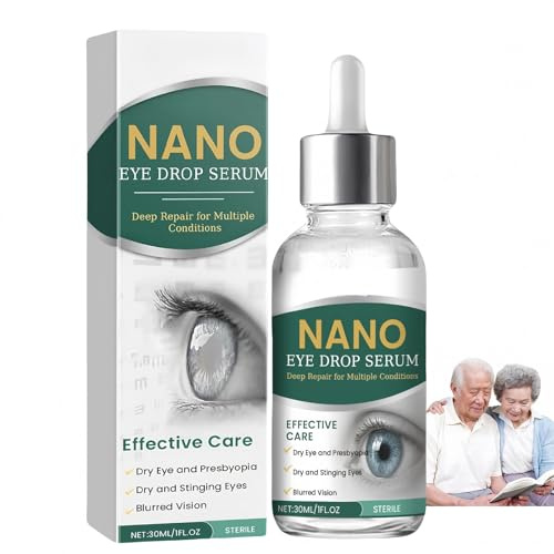 Suero Nano Eye Drops, Alivia La Fatiga Ocular, Hidratación Suave Y Eficaz, Gotas Para Los Ojos Antifatiga, Para La Oficina, El Estudio Y La Conducción (1pcs)
