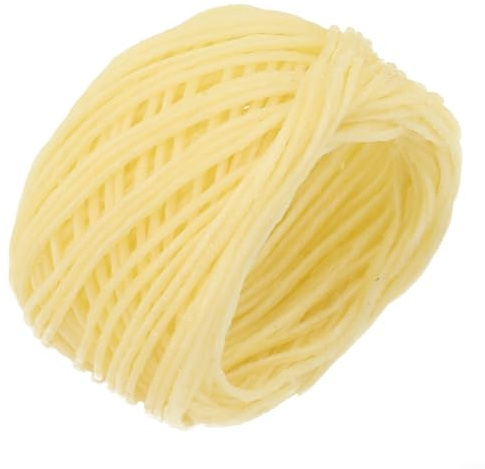 Mechas de cáñamo natural recubiertas de cera de abeja de 33 pies para manualidades para velas, velas de té y velas votivas (marrón claro)