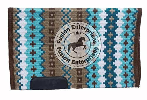 EQUIEMPRESS Sattelunterlage Western Show/Westernsatteldecke aus Neuseelandwolle, Top Wool Pad Sensor Flex (Anpassung möglich) VK-003 (34 x 32)