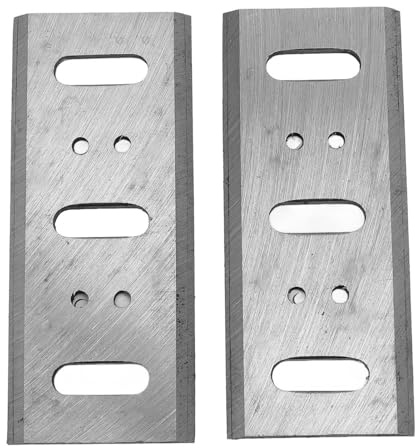 SEAFRONT 2PCS Planer Blades Replacement Woodwork High Speed Steel Planer Blades for with Sharpenable Edges for Softwood Hardwood Plywood
