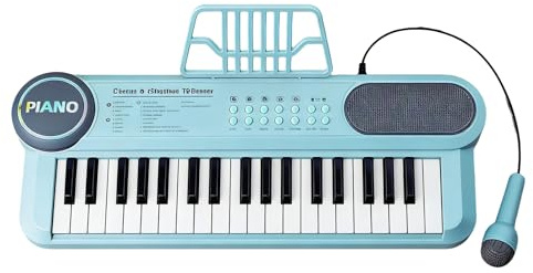 Tastiera Giocattolo per Bambini,Gioco Con Tastiera A 37 Tasti E Microfono Regolabile | Pianoforte Per Il Viaggio | Per Bambino, Bambina, Famiglia, Festa, Vacanza, Scuola, Aula, Casa E Interno