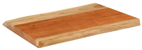 Generico Piano Tavolo 70x40x3,8 cm Rettangolare Legno Acacia Bordi Vivi,Mobili,Accessori per tavoli,Piani per tavoli-370633