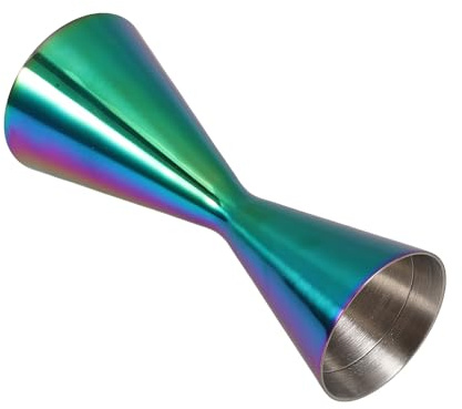 Zerodeko Misurino Cocktail Doppia Capacità in Acciaio Inox Bicchierino Dosatore Graduato per Bar Professionale e Uso Domestico Strumento Preciso per Misurare Alcol e Bevande