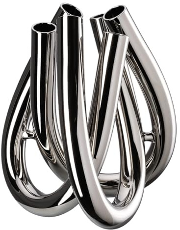 Rosenthal Triu Silber Vase 22 cm | Rosenthal – Vaso Triu Silver 22 cmLa collezione Triu di Rosenthal propone vasi dal design contemporaneo e raffinato. Il vas