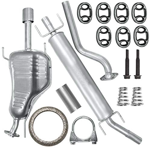 Adamot Auspuffanlage Schalldämpferset Auspuff für Opel Astra G 2 II Coupe Bertone, Cabrio 1.6i 16V 1.8I 16V 2.0i 16V