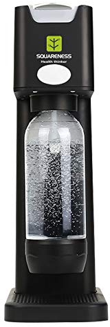 AWANG Soda Maker Sparkling Water Maker with Reusable Bottle, Carbonated Fizzy Water Drink Maker, Soda Water Carbonator, Soda Drinking Water Sparkler Including CO2 Cylinder Universal Cylinder (Black)
