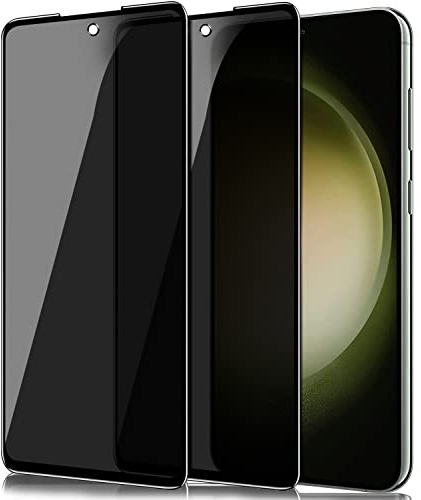 IBETEK Schutzfolie für Samsung Galaxy S23 Sichtschutz, [2 Stück] Anti Spy Sichtschutz Panzerglasfolie Tempered Glass 9H Härte Gehärtetem Glas Dunkel Folie Blickschutzfolie Displayschutzfolie
