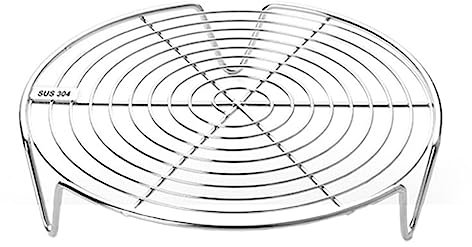 Fonowx Grille de Cuisson Ronde Moule à gâteau Rond Grille de Cuisson Alimentaire Légumes Plateau à Vapeur Plateau à Vapeur Pot Plateau à Vapeur Cuisine, 22CM