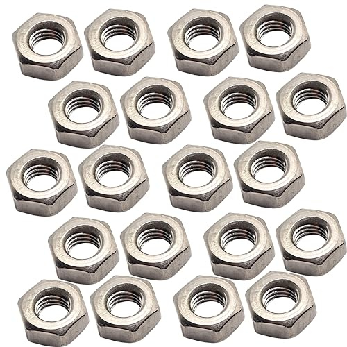 M2 Hex Nuts Marine Grade Style in A4 Stainless Steel 316 – Corrosion Resistant Fasteners (Pack of 20)