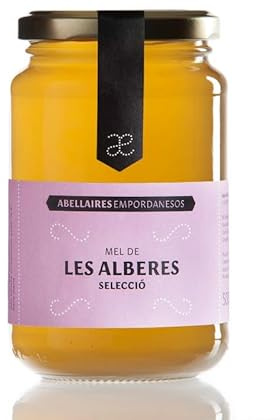 Miel pura de abeja Paraje Natural les Alberes. Origen Alt Empordà, Cataluña, España. 100% natural, artesana y sin pasteurizar. Miel directa del apicultor. (Tarro cristal 1000 gr.)
