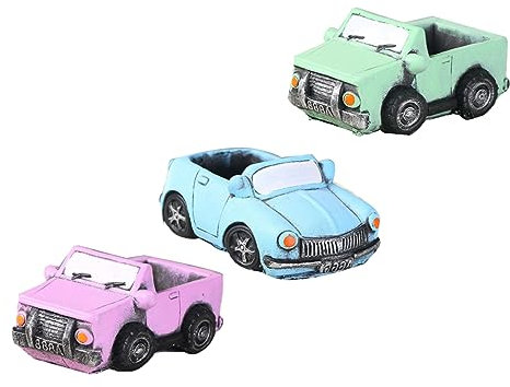 BESPORTBLE 3stücke Retro Auto Blumentopf Pflanzgefäße Für Sukkulenten Dekorative Tischaccessoires Wetterfest Langlebig Für Garten Balkon Büro