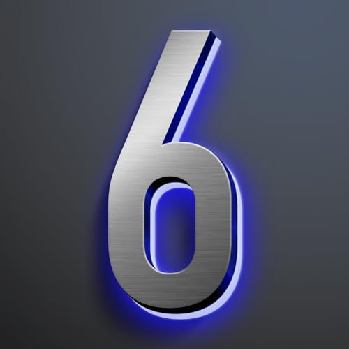 Numeri Civici A LED, Numeri Civici Moderni Illuminati Per Esterni, Insegne Numeri Civici Illuminati, Numeri Civici Retroilluminati A LED Impermeabili Per La Casa
