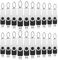 WOOOLKEN Cle USB 4 Go Lot de 20 Clés USB 2.0 Flash Drive Stockage Rotation Disque Mémoire Stick Clé USB Lot 4Go Stockage Données avec Lumière LED,Noir