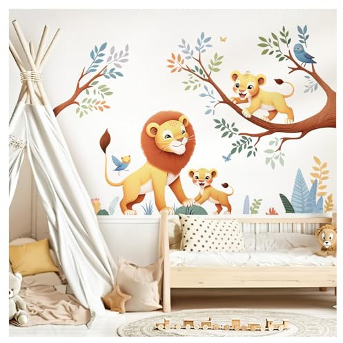 Little Deco Wandtattoo Dschungeltiere Löwen auf AST DL5036 L