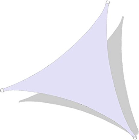 Vela ombreggiante Triangolare 6x6x6 m Impermeabile,Tenda da Sole per Patio Impermeabile,Vela Parasole Esterna Impermeabile,per Balcone Esterno Tetto Giardino