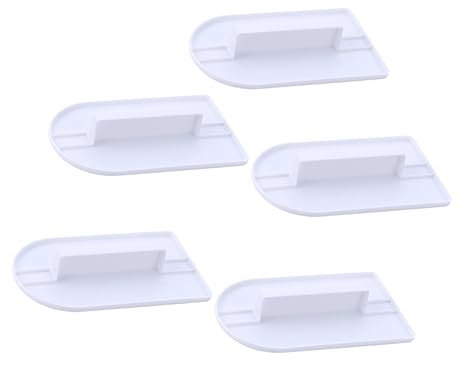 COLLBATH 5pcs Cake Smoother Fondant Spatula Set Handle for Icing and Decorating Sturdy Plastic Baking Tools for Cake Decorating in Home and Kitchen