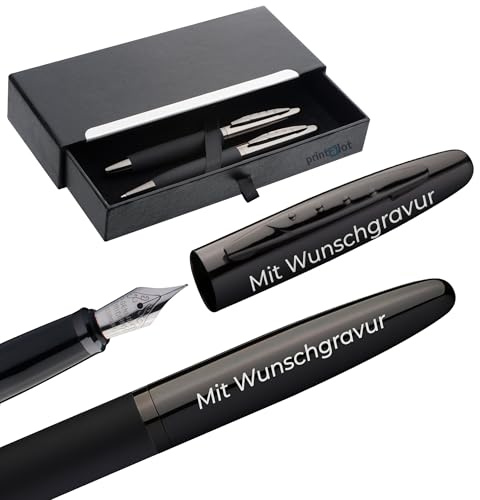 Generisch Exklusives MARK®TWAIN Set mit Kugelschreiber und Füller, personalisiert mit eigener, hochwertiger Wunschgravur