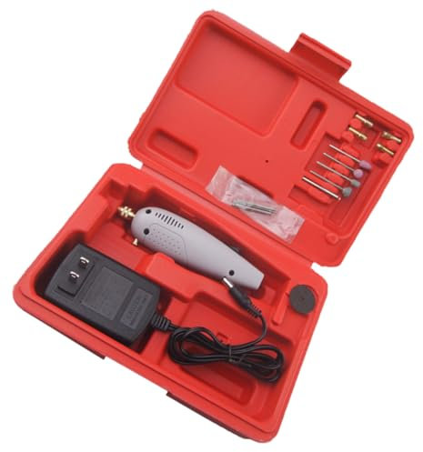 jojofuny 1juego Mini Taladro Eléctrico Portátil Herramienta Rotativa Para Taladrar y Lijar Incluye Brocas y Ruedas De Pulido Para Proyectos De Manualidades Madera y Metal
