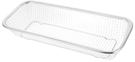 NULYLU Pan Grilling Acier Inoxydable pour Frites Légumes Et Viandes Panier Multifonctionnel pour Air Fryer Et BBQ Plein Air Accessoire De Cuisine Et Résistant Aux Hautes Températures