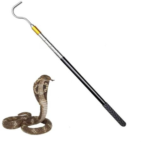 TANGZHIFEIYUE Snake Hook, 61 Snake Reptile Catcher Stick Pole Handling Tool Kit for Rattlesnakes Python Copperhead Removal Catching