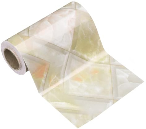 sourcing map Papel tapiz de grano de madera de 5 pulgadas x 16.4 pies, PVC, autoadhesivo, marco texturizado, impermeable, papel tapiz decorativo para pared, suelo, puerta, mesa, gabinetes, escritorio