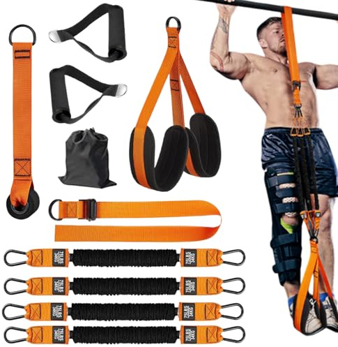 Bandes de résistance d'exercice – Sangles de traction très résistantes, bandes élastiques d'entraînement | Outils de soutien de force, équipement de renforcement musculaire pour bras, épaules, dos