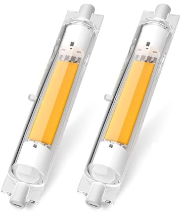ACAATVE R7S LED 118mm Dimmbar Naturweiß 4000K 3000LM | 30W LED R7S 118mm Lampen Ersatz für 300W Halogenstab, Kein Flackern, 360°Abstrahlwinkel für Stehlampe Wandleuchte Deckenfluter, 2er Pack