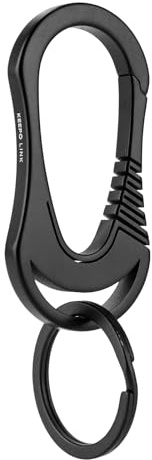KEEPO LINK Titanium Keychain Carabiner Clip for Everyday Carry, OLM01 | EDC Carabiner for Pry Bar, Flashlight, Keychain Key Ring, for Men & Women