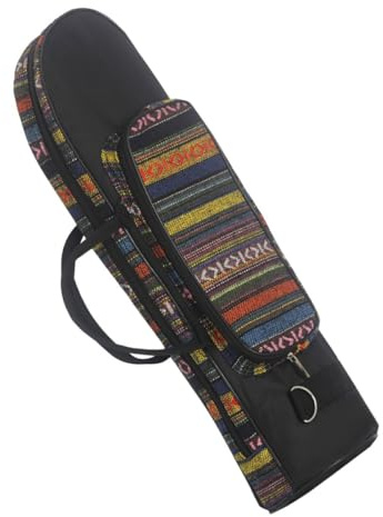 DEARMAMY Bolsa para Trompeta Pequeña de Oxford Diseño Étnico, Ligera y Duradera, Bolsillo Frontal, Práctica para Transporte y Almacenamiento de Instrumentos Musicales, Color Aleatorio