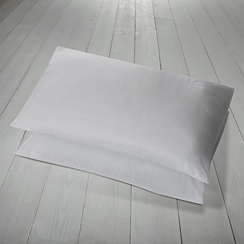 [hachette] 400 THREAD COUNT 100% EGYPTIAN COTTON WHITE PAIR OF PILLOWCASES 400TC