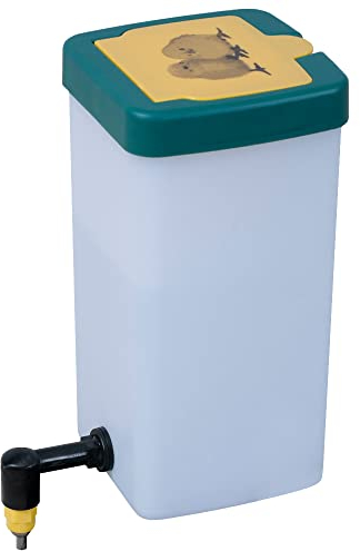 Agrarflora Kükentrinkflasche 1 Liter - Kleintiertränke mit Bügelhalterung - Kükentränke mit Klappdeckel - Nagertränke mit Tränkenippel - Nippeltränke für Kaninchen, Küken und Kleintiere