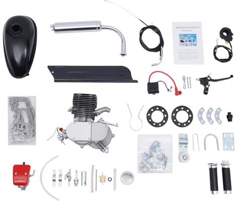TTONSUE Bicycle Motor Kit 100cc, Motorized Bicycle Engine Kit 2 Stroke Petrol Gas Motor Engine Kit Fits Most 26 or 28,Bicycle Engine Kit Petrol Gas Motor Engine Kit (100cc 2 Stroke 36 Tooth)