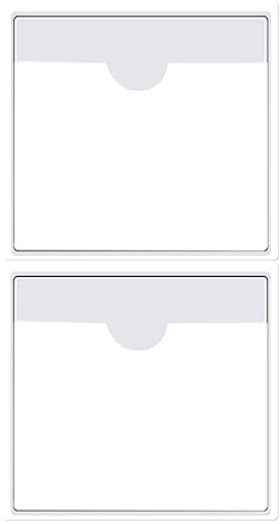 Fofuyim 2pcs Car Tax Disc Holder, Self Adhesive Car Tax Disc Case, Clear Permit Holder for Windscreen