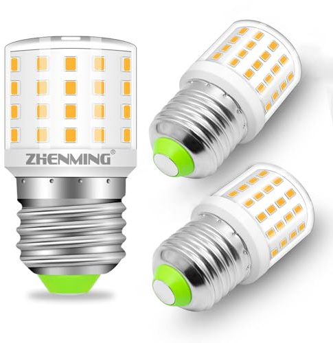 ZHENMING E27 LED 5W 3000K Warmweiß Nicht Dimmbar Ersatz 60W Halogen | Edison Kleine Klar Hell AC100-265V Energiesparlampe 3er-Pack