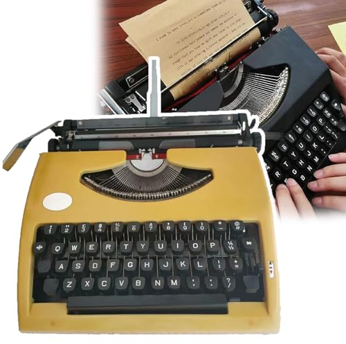 WhAeoy Mechanische Englische Schreibmaschine, Klassische Nostalgie-Schreibmaschine, Normaler Gebrauch/Dosenschrift, Für Notizen Oder Briefe Oder Kreatives Schreiben,A
