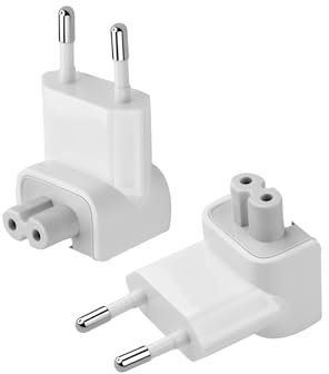 2PCS AC Adapter Stecker für A-pple MacBook, EU-Netzteil kompatibel mit Ersatz für iPhone iPad iPod MacBooks Pro iBooks Stecker Europa Universal Ladeadapter