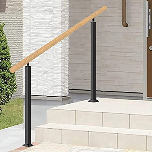 Haltegriff aus Holz, für den Außenbereich, verstellbar, für Treppen, einfache Installation, 90 cm Höhe