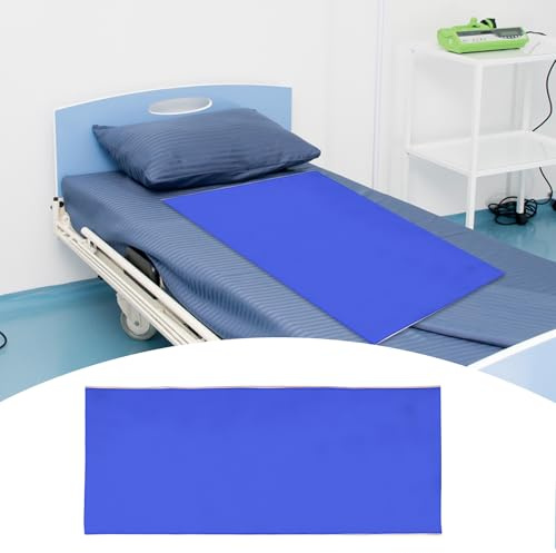 Slide Sheets for Moving Patients on Bed, Sliding Sheets for Bed Mobility, Patient Transfer Slide Sheet for Hospitals, Home Care, Cars, Wheelchairs, Elderly and Disabled, Blue (75x180cm)