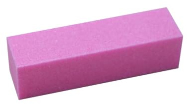 NIYANGLE Bloque Pulidor de Uñas Cuadrado Lavable para Manicura y Pedicura Lijado Suave de Caras Herramienta Ligera para Cuidado de Uñas de Manos y Pies Rosa