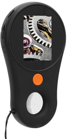 Cryfokt Handheld Digitalmikroskop, 500 -fache Vergrößerung Handheld Digital Lupe in 8 LEDs Fester Fokus 100 Fotos Speicher für OS X 11.0 und Höher