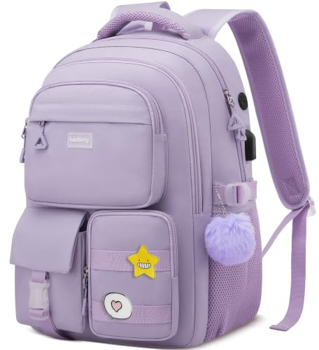 kadilong Mochilas Ordenador Portatil para Mujer,Mochila Escolar Señora Impermeable con Espacio para Portátil,para Alumnas de Bachillerato y Salidas Exteriores