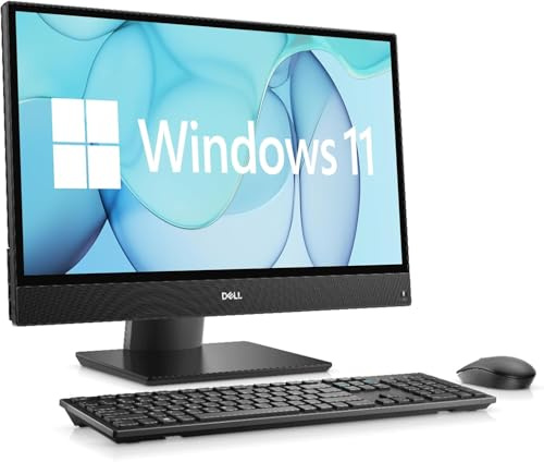 Dell OptiPlex 3280 All-in-One FHD (1920x1080) Desktop Computer, Intel Core i5-10500, 8GB RAM, 256GB SSD, QWERTY Keyboard, WiFi, Bluetooth, Win11 Pro (Renewed)