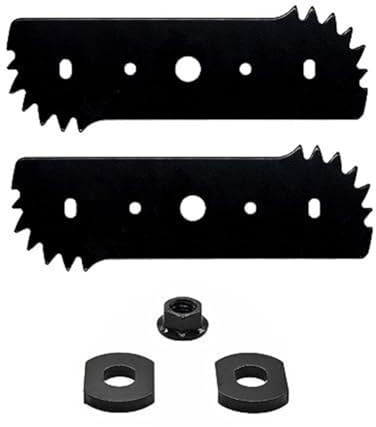 Homeponnew Lama di ricambio per tagliabordi elettrici WG895 e WG896, compatibile con modelli WA0034 e 50018386, struttura in acciaio, lunghezza 18 cm, larghezza 5,1 cm, foro centrale 1,3 cm