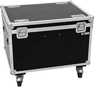 ROADINGER Flightcase 4x LED THA-100F/THA-120PC mit Rollen | PRO Flightcase für 4 x LED THA-100F bzw. THA-120PC