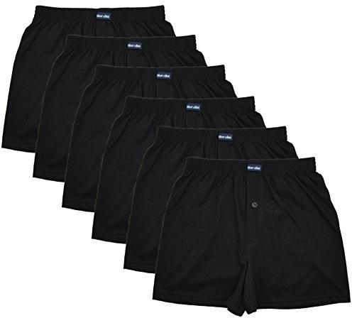 MioRalini 6 Herren Boxershorts in Klassischen Farben 100% Baumwolle Ohne Seitennaht Seamless Grösse 5-10, Set04, L-6
