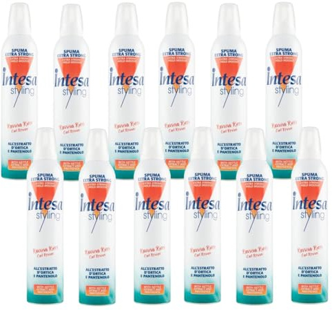 Set 12 INTESA Styling Spuma 300 Belebt Locken Mousse und Schaum Haarprodukte